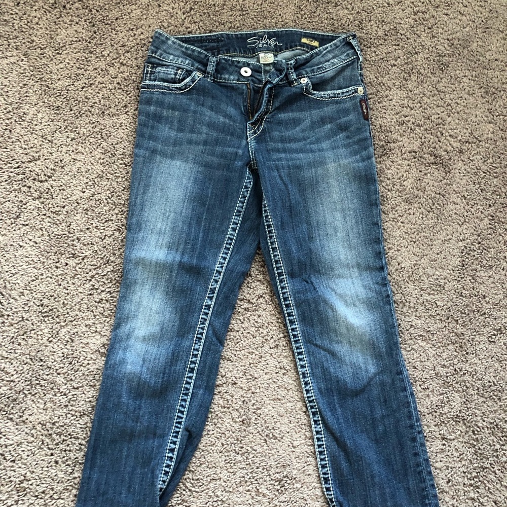 Silver capris